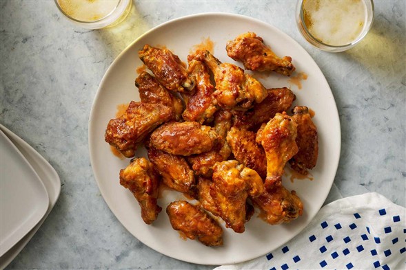 Grillede BBQ Wings (4 stk)